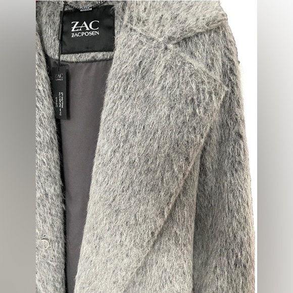 NEW Zac Posen *RARE* Wool Belted Coat Made in Italy - Picture 7 of 14